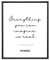 Din A4 Kunstdruck ohne Rahmen - Spruch Zitat Picasso - Everything you can imagine is real - Typographie Druck Poster Deko Bild