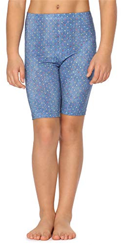 Merry Style Mädchen Kurze Leggings MS10-406(Blau/Punkte,134)