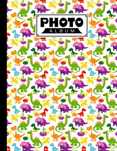 Photo Album: Large Photo Albums with Writing Space Memo, Extra Large Capacity Picture Album | Premium Dinosaurs Cover