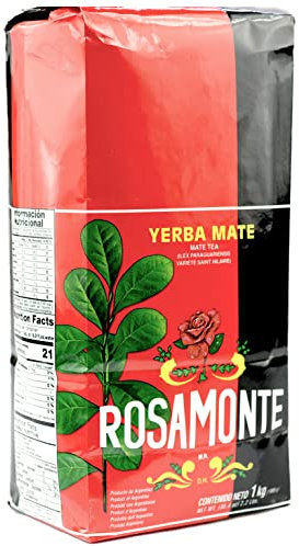 Rosamonte Yerba Mate Tè Tradizionale 1kg | Yerba Mate Argentino | Bevanda disintossicante ed energetica