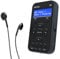 Portable DAB/DAB+ & FM Digital Radio | Sports Earphones Included | Clear Digital Display | Rechargeable Battery (10-12 Hours) | Perfect for Sports, Hiking or Working | AZATOM A2 (Black)