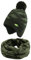 XIAOHAWANG Baby Strickmütze Winter Babymütze Junge Warme Kindermütze Junge Beanie Mütze Dicke Wintermütze für Herbst,Winter (Grün Dinosaurier(Hut+Schal), 4-7Jahren)