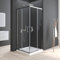 Duschkabine 80x80cm Eckeinstieg mit Schiebetüren Duschkabine Schiebetür 6mm ESG Glas Duschabtrennung Dusche Duschwand Höhe 185cm ohne Duschtasse