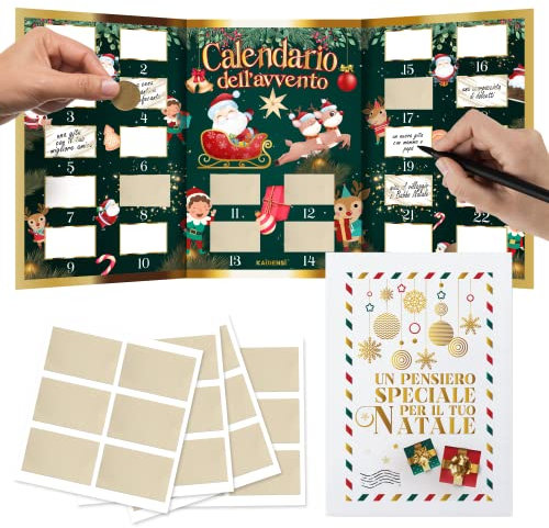 Personalisierter Adventskalender Rubbel Und Gewinnen - Maxi Kreativer Adventskalender Mann Frau 2022 2023 - Originelle Weihnachtsgeschenkidee für Sie und Sie