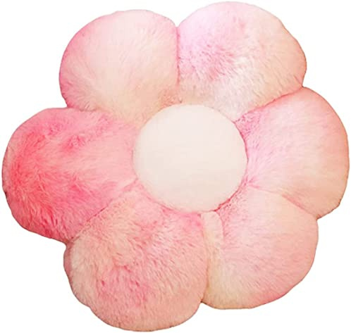 YILANLAN Coussin Fleur Tapis de Sol Coussins de siège Canapé - lit Oreiller Coussins décoratifs (60 CM, Pink White)