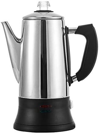 Stainless Steel Stovetop Espresso Maker, Electric Moka Pot, 12 Cup Electric Coffee Percolator 1.8L Coffeemaker, Stove Top Coffee Maker, Italian Coffee Maker Pot Espresso Cafetera