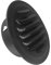 JSIXASO Lüftungsgitter 100mm Schwarz Edelstahl Abluftgitter für Kamin Küche Badezimmer Belüftung (Schwarz 100mm/1 Stück)
