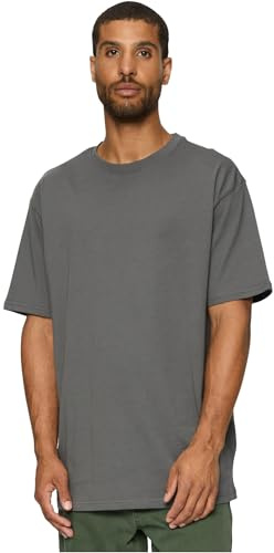 Urban Classics Herren Heavy Oversized Tee – Weites T-Shirt im Oversize Fit aus Baumwolle, schweres Jersey Shirt für Streetwear, Freizeit & entspannte Outfits,Magnet,3XL