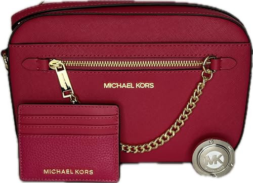 Michael Kors Crossbody für Damen, Electric Pink/Sm Card Case, Umhängetasche