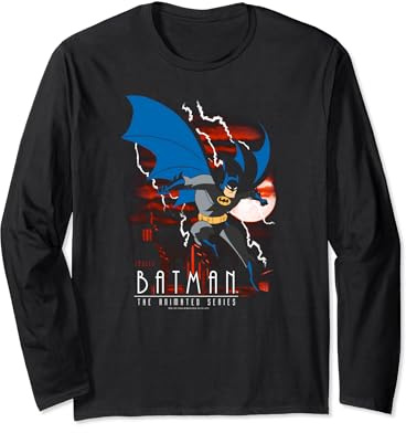 Batman: The Animated Series Lightning Strikes Long Sleeve T-Shirt