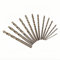 Juego de 13 brocas métricas de carburo de tungsteno de 3/16 a 1/2 pulgadas para vidrio, metal, azulejos, hormigón, herramientas profesionales de perforación de mampostería