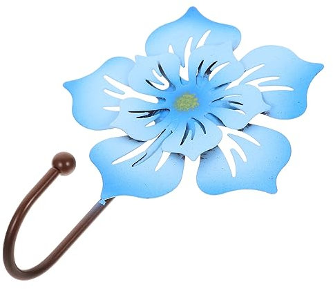 Cabilock Murale Fer Forme De Fleur Patère Décorative pour Manteaux Et Clés Rangement Pratique pour Entrée Cuisine Et Salle De Bain Décoration Élégante Et Fonctionnelle