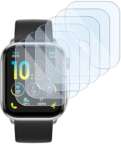 KARYLAX - (6 pièces Protection Écran en Verre Flexible, dureté 9H Anti-rayures, Film Protecteur compatible pour Ice-Watch - ICE smart 2.0 - Montre connectée (1,96 pouces)