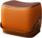 Leder-Fußhocker Ottomane, gepolsterte Sattelform Fußstütze für Wohnzimmer, Eingangsbereich, Sofa und Stuhl