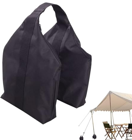 Canopy Weight Bags, Canopy Tent Weights, Zipper Opening Triangular Fillable Nylon Handle, Windproof Ballast, Ideal for Beach, Tarp, Backyard, Camping, and Outdoor Events