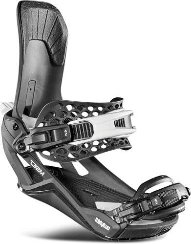 ThirtyTwo T32M Fase Snowboard Bindings – Bradshaw Pro Model with Medium-Stiff Flex & Asym Support - L - Black
