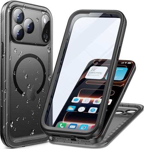 Cozycase TOP Militärschutz wasserdichte 360 Hülle Für iPhone 17 Pro | Magnetische Für MagSafe, Outdoor Panzerhülle Full Cover Armor Case, Soßfest Staubschutz Baustelle Waterproof Handyhülle