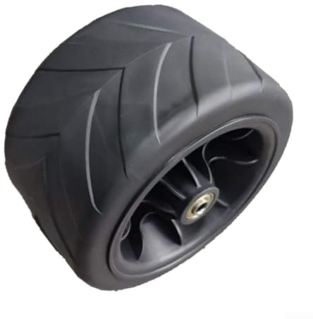 Accarugty Faltbare Wagenräder, PP + PVC, All-Terrain-Reifen mit 8 mm Bohrung, leise, stoßdämpfend, entworfen für Camping, Garten, Strand, Trolley, Ersatzteile