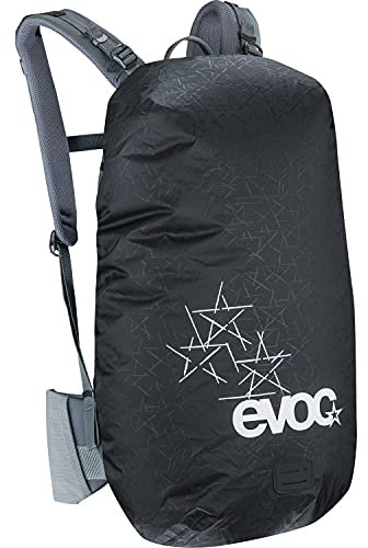 EVOC RAINCOVER SLEEVE Rucksack Regenschutz für Outdoorabenteuer, wasserdichte Rucksack Schutzhülle (flexible Größenanpassung durch Kordelzug, reflektierender Druck, Größe: M, L)