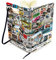 BRISA VW Collection - Volkswagen Notiz-Tage-Schreib-Buch, liniert im Hardcover-Einband im Volkswagen Design DIN A5 (Stamps/Bunt)