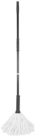 JVL 20-034GY Super-Absorbent Easy Twist Microfibre Floor Mop, Grey/Turquoise