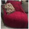 GLITZFAS Gestrickte Decke Grob Kuscheldecke Grobstrick Wolldecke Strickdecke Tagesdecke Überwurf Decke Zuhause Dekor Geschenk fürs Sofa Tagesdecke (Rot,120 * 150cm)