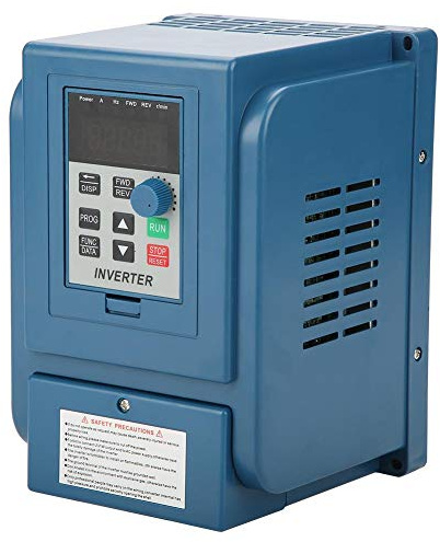 Variateur de Fréquence, 380VAC 3A VFD Contrôleur de Vitesse d'Entraînement à Fréquence Variable pour Moteur Triphasé 0,75 kW AC Max. Fréquence de Sortie: 400 Hz