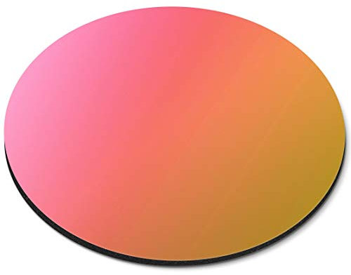 Tapis de souris rond Rose vif Orange Jaune Ombre RM45365