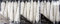 Set Of 18 White Bead Encrusted 12cm Hanging Icicles Christmas Tree Decorations