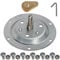 SPARES2GO Riveted Drum Shaft Kit Compatible with Hotpoint Aqualtis Tumble Dryer