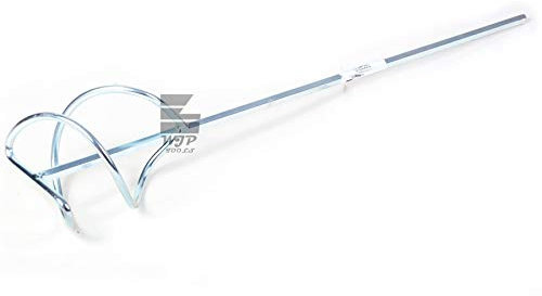 Toolty Propeller Mixing Paddle 100 x 500 x 8mm - HEX - Galvanized Mixer, Whisk, Stirrer -2-Blade - for Plaster, Gypsum, Adheives, Concrete, Cement, Glue, Paint, DIY - TLTY-1420