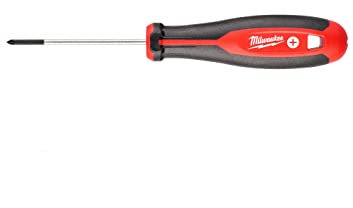 milw Milwaukee Tri-Lobe Screwdriver PZ0 x 75 4932471790, Black-Red