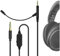 Geekria QuickFit Boom Mikrofon-Kopfhörer-Kabel für Gaming und Meeting, kompatibel mit Sennheiser HD598, HD598 SE, 2,5 mm Klinkenstecker, Ersatzkabel mit Galgenmikrofon und Lautstärkeregler (1,5 m)