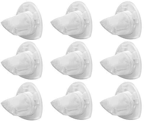 Blutoget - Paquete de 9 filtros de vacío VF110 - Repuesto para aspiradora de mano Black & Decker VF110 CHV1410L CHV9610 CHV1410 CHV1510 BDH2000L HHVI315JO42 - Comparado con la pieza # 90558113