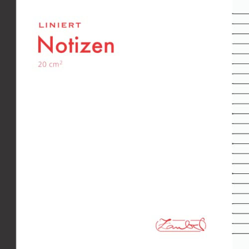 Notizbuch Quadratisch Liniert Weiss: 20 X 20cm | 110 Quadratische Seiten - 55 Blatt