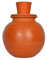 Village Decor Pot à eau fait main en terre cuite avec couvercle et verre (capacité 4000 ml)