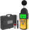 GOLDCHAMP Decibel Meter, Sound Level Meter 882A Portable 30-130dB Sound Tester with 5 Digits LCD Display dBA/DBC Noise Tester, AC/DC Output, Fast/Slow Selection for Sound Quality Control,Yellow