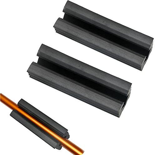 gofidin 2PCS Golf Shaft Clamp Golf Vise Clamp Rubber Reshafting Head Extractor Grip Golf Club Vise Clamps Golf Club Regripping Tool