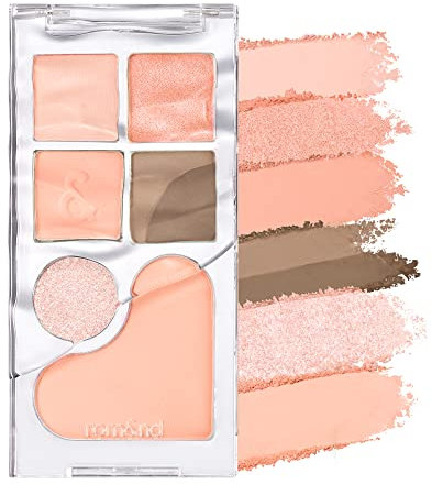rom&nd BARE LAYER PALETTE (2 colors) | lidschatten palette, lidschatten, eyeshadow palette, eyeshadow, liedschatenpalete, make up palette, schminkpalette | 114g, 4.02 oz (01 APRICOT MOOD)