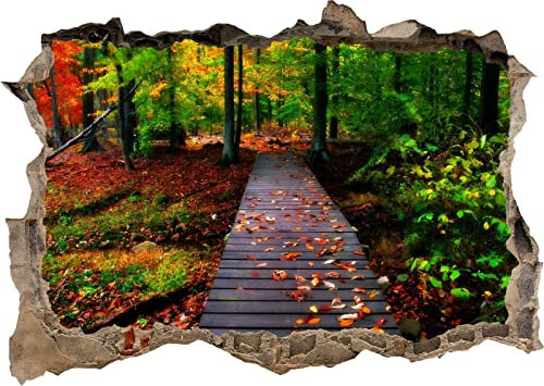 Nature Tree Walk Jungle -Wandaufkleber, Wandbilder, Kinderzimmer Wandtattoo 3D ART Wandaufkleber Poster Aufkleber