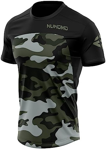 NUNOMO Herren Mountainbike MTB Top Kurzarm Atmungsaktiv Bequem Weich Feuchtigkeitstransport Radtrikot?Kurzarmtrikot Für MTB Rennrad/Multisport/Fitness/rocknend (TYP-6,4XL)