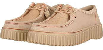 Clarks - Torhill Bee D - Schnürschuhe - mit Retro-inspirierter RIPP-Sohle - Cremefarben