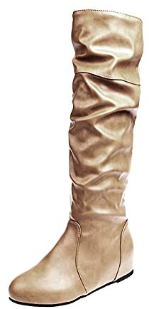 stivali alti senza tacco stivali bianco nero stivali estivi donna traforati neri stivali estivi donna stivali con tacco traforati scarpe donna estive sandali scarpe casual donna bianche Beige-a 14.99