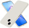 EASSGU Custodia per Smartphone, Compatible with iPhone 15 Plus (6.7 Inches), Cover Morbida in Silicone TPU - Bianco antico