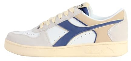Diadora Magic Basket Low Suede Leather, Scarpe da Ginnastica Unisex-Adulto, Bianco, 43 EU