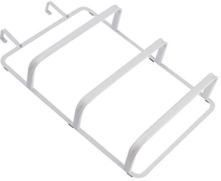 SIBEG Door Towel Rack for Bathroom, over the Door 3 Tier Towel Bar Rail Rack for Storage of Bathroom Towels, Hand Towels