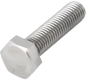 CHATROOM 1–10 Stück M5 M6 M8 M10 M12 M14 M16 M18 304 A2 Edelstahl metrisches Gewinde Außensechskantschraube Außensechskantschraube (Color : 55mm, Size : M5-10pcs)