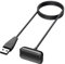 Vancle Ladekabel Kompatibel mit Fitbit Charge 6 / Fitbit Charge 5 Ladegerät, Aktivitätstracker 100CM Kabel USB Tragbare Ladestation für Fitbit by Google Charge 6 / Charge 5 / Luxe, Schwarz