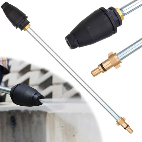 TECHKAR Rotational turbo nozzle, rotor nozzle, dirt mill, sprinkler, pressure washer, bayonet, compatible with STIHL RE Husqvarna NILFISK