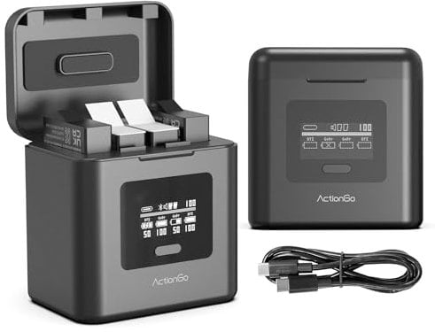 LIMETA Action camera mobile Charging steward-Designing for GoPro Hero Black 5/6/7/8/9/10/11/12,and DJI Action 3/4